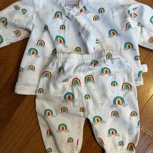 Hanna Andersson rainbow jammie set